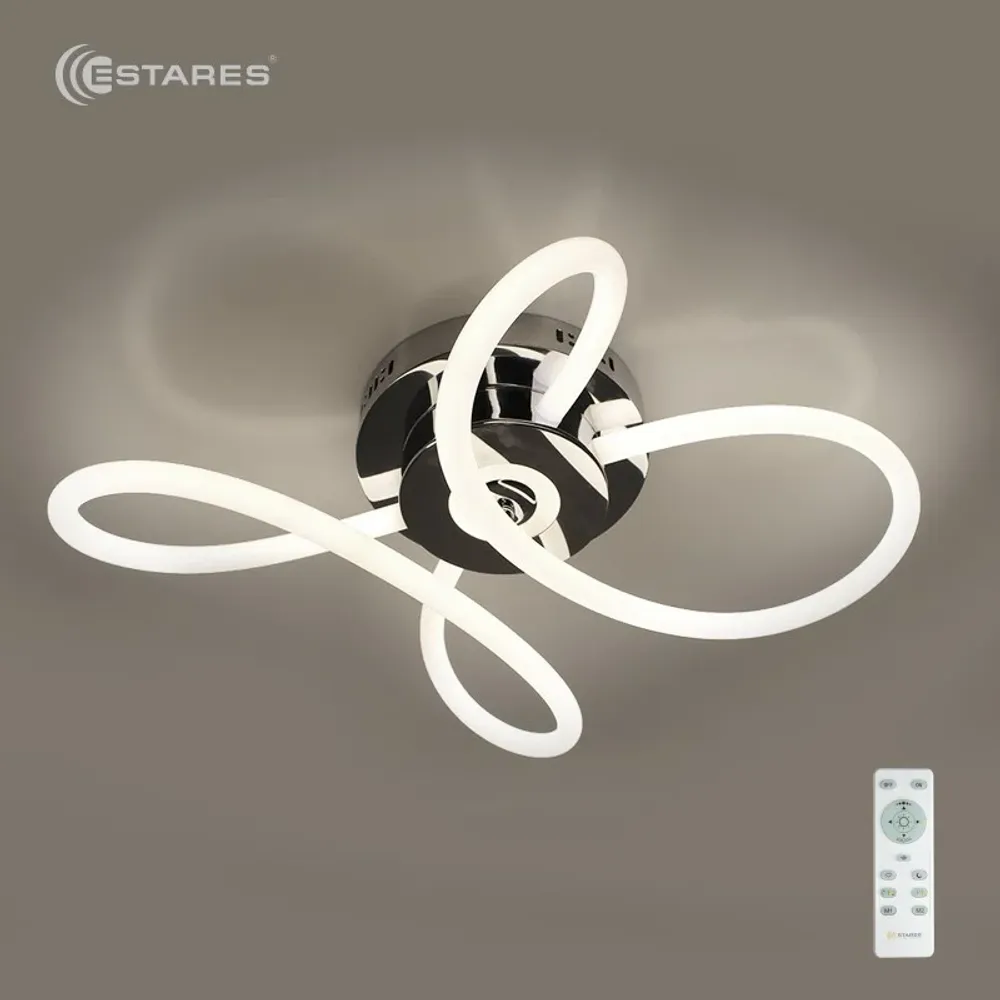 Управляемая светодиодная люстра OMNIA 30W OV-640/500/180-RC-CHROME/OPAL360-220-IP20