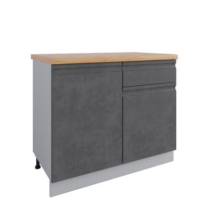 Кухня Модуль СШ 1000 Скала Бетон темный