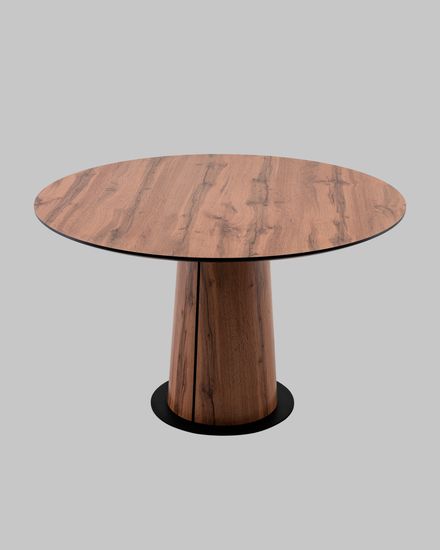 Стол круглый Пулон 120 см столешница HPL дуб вотан