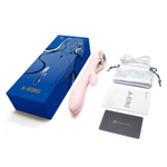 Нежно-розовый вибромассажер-кролик A-King - 22,6 см. (Цвет: нежно-розовый)