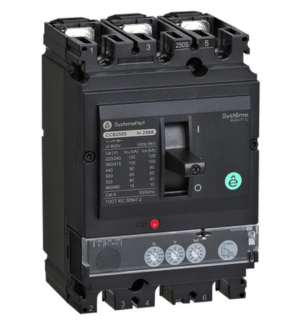 Автоматический выключатель в литом корпусе Systeme Electric SPC100F10022L3DF