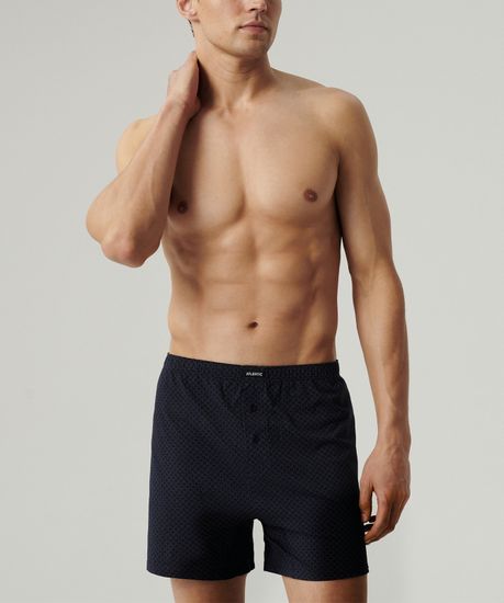 Трусы (2 шт) мужские семейные Atlantic 2MBX-073, хлопок, темно-синий + голубой