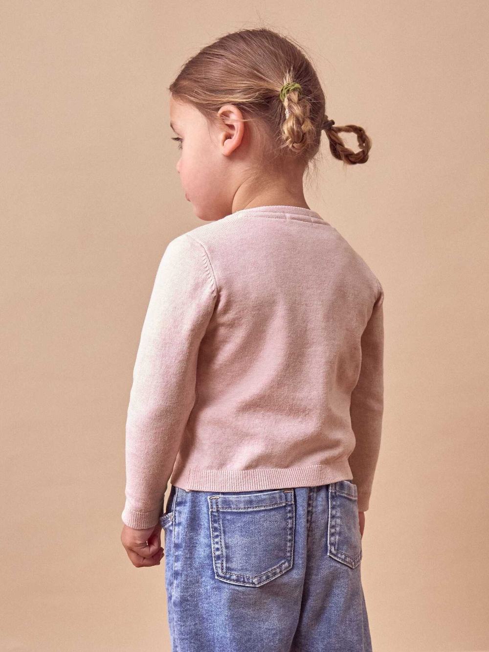 Кардиган с карманом для девочки Next 656-345, Розовый