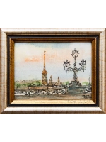 Картина акварелью "Виды СПб" Лопухова