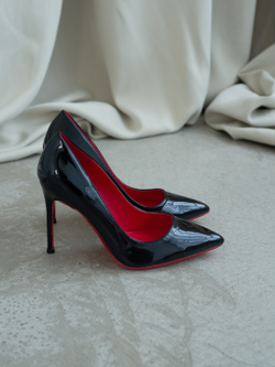 Женские туфли лодочки на шпильке - SHSS1002-010-lak-bl