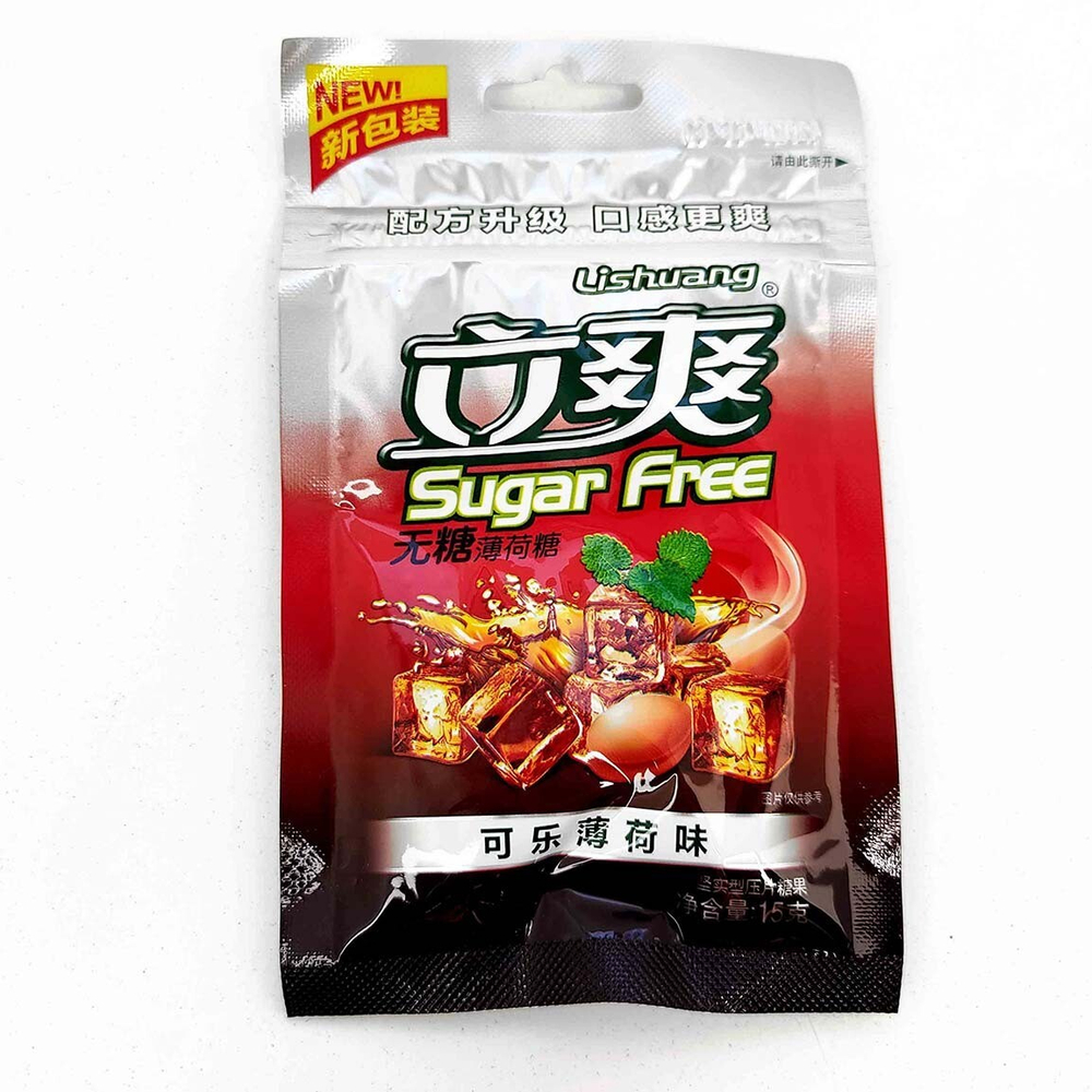 Super Heart Конфеты Sugar Free кола-мята, 15 гр.