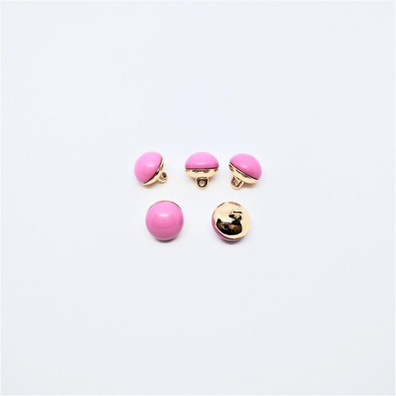 Пуговицы №727, металл.на ножке, 10мм, цв.сиреневый (RB D045)