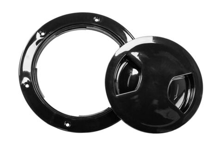 Лючок палубный 136 мм черный, байонетный тип