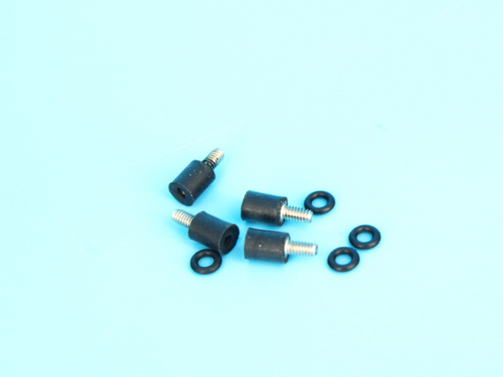 Комплект демпферных стоек для полетных контроллеров М2 с резиновыми кольцами (4 шт.)