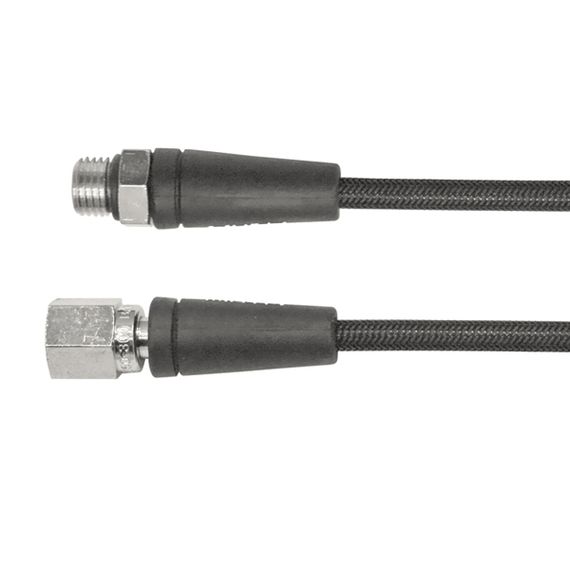 Шланг воздушный BTS высокого давления (HP), L15см, 7/16&quot;, Miflex, для манометра, черный
