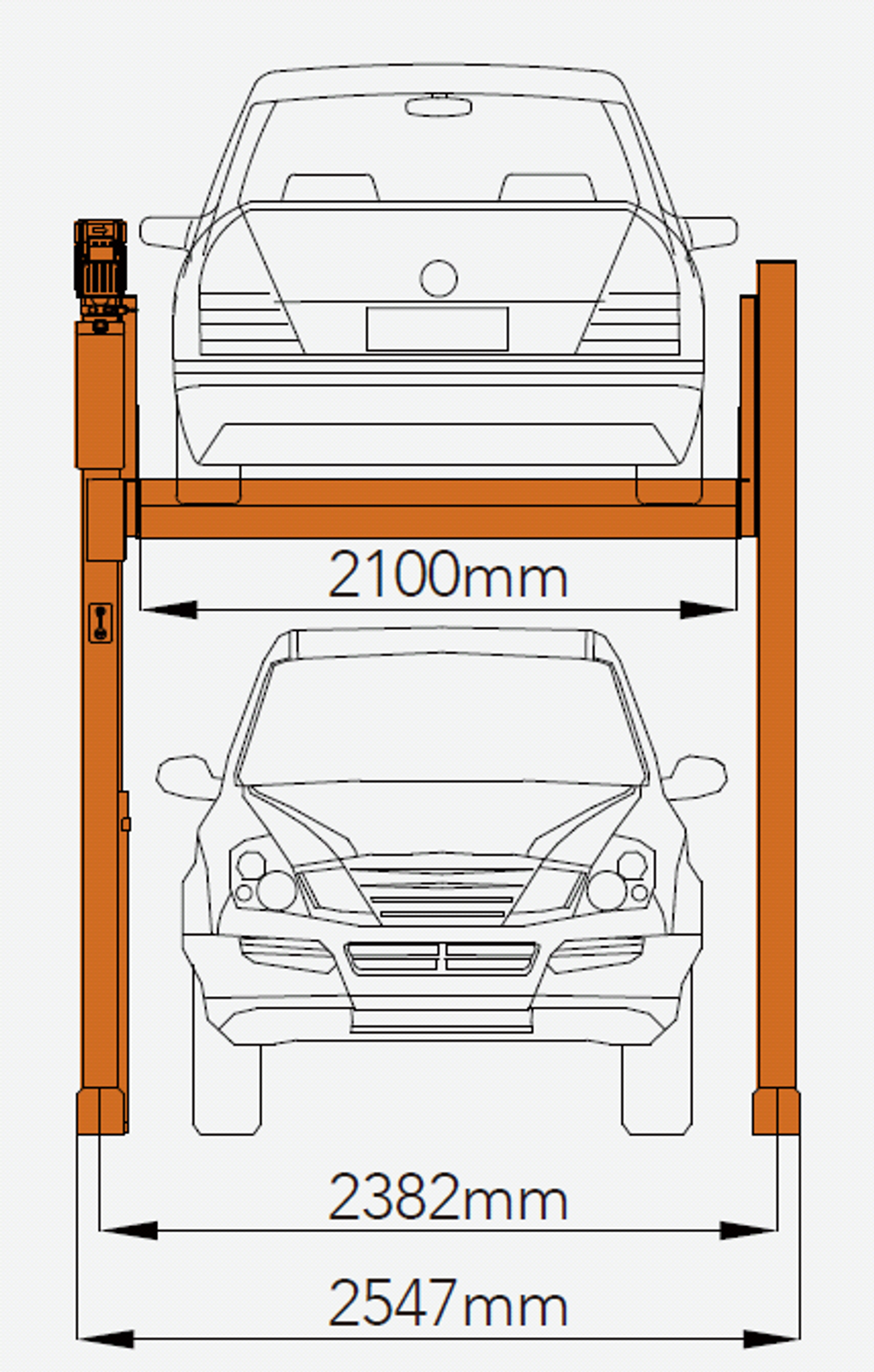 ATIS HP-1123 Парковочный электрогидравлический подъемник