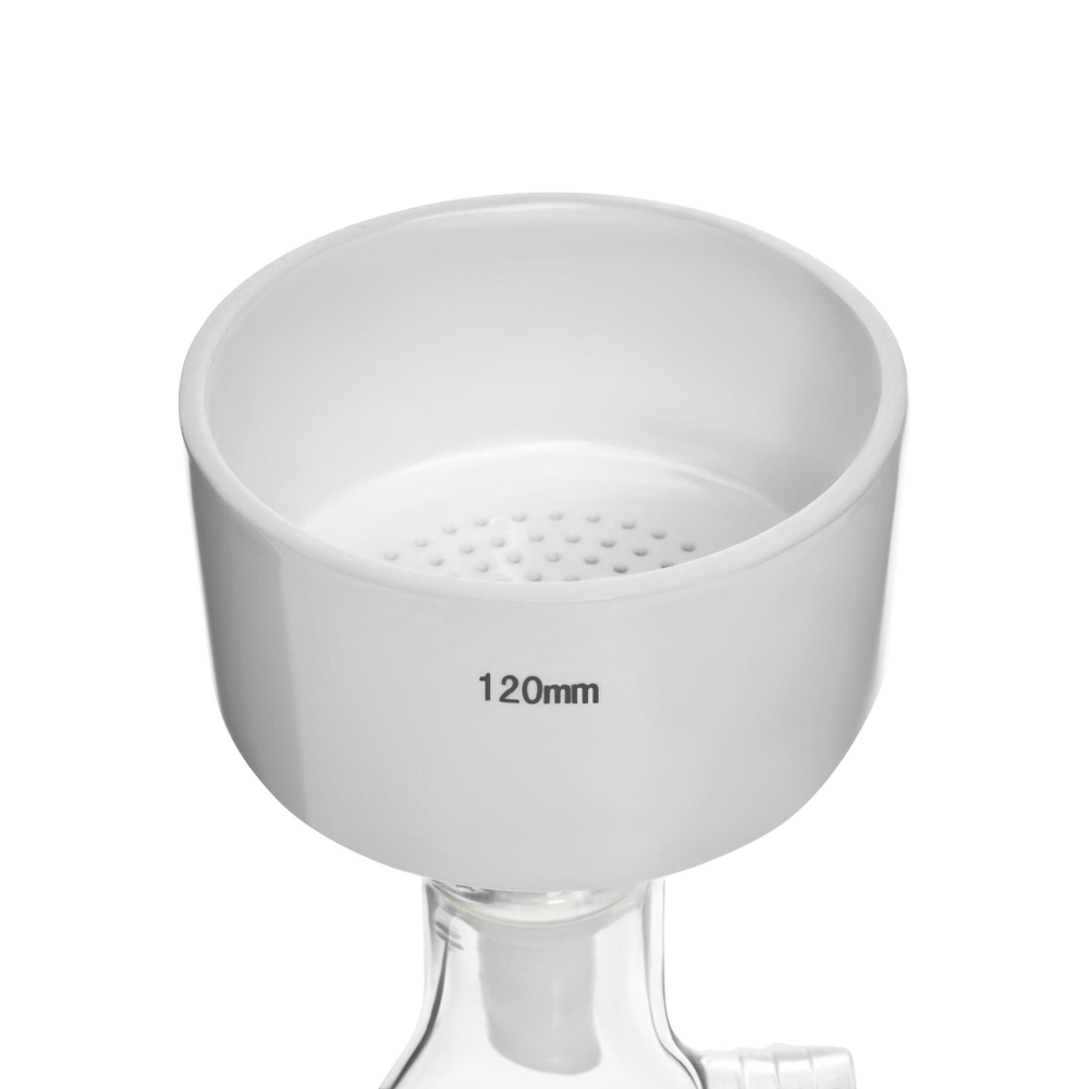 Набор: колба Бунзена 2000 мл, воронка Бюхнера 120 мм, прокладка.