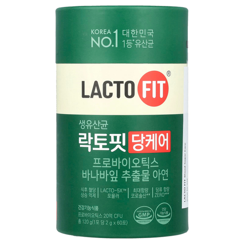 Lactofit, Пробиотик, уровень сахара в крови, 60 стиков (2 г) каждый
