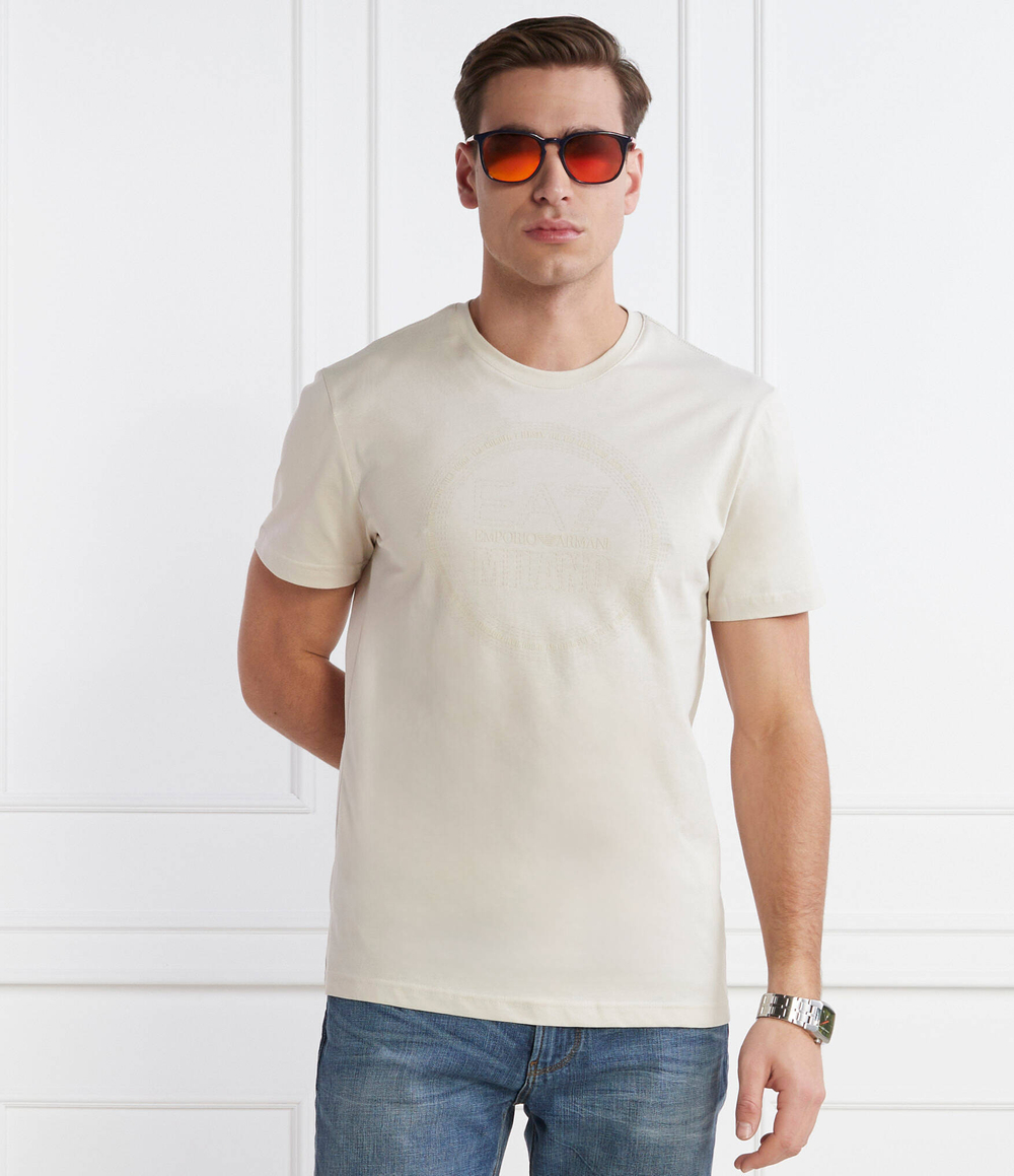 Футболка EA7 - бежевый(3DPT39 PJTJZ)