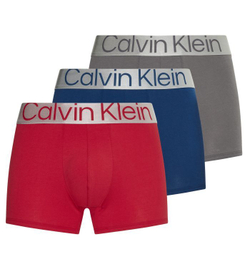 Мужские боксеры спортивные Calvin Klein Reconsidered Steel Trunk 3P - grey sky/berry sangria/lake crest