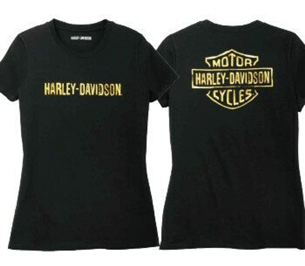 Футболка Bar & Shield Gold Logo Graphic Tee Harley-Davidson
