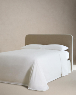 Zara Home - Простыня overlock, белый, 210x280 см