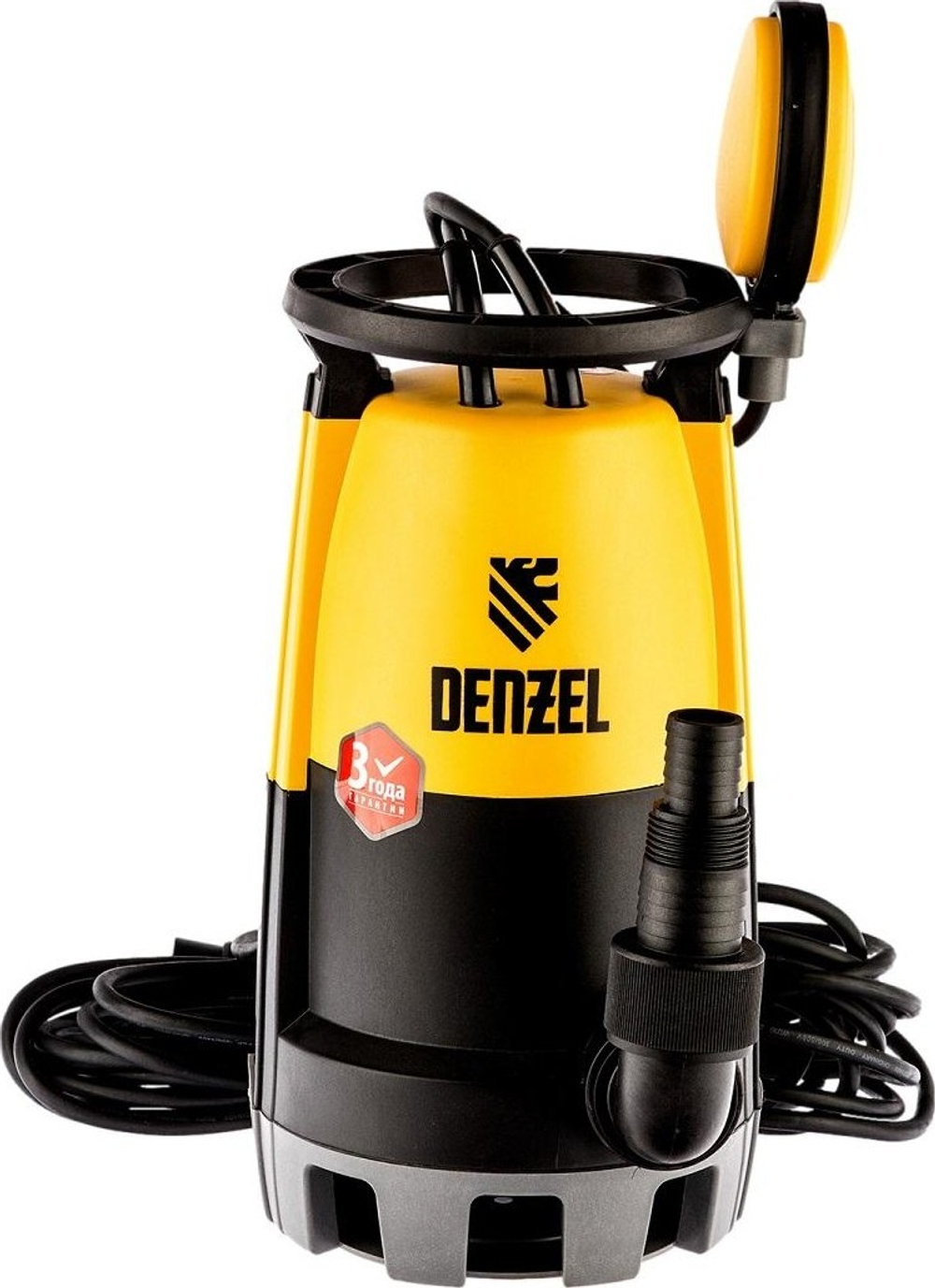 Дренажный насос DENZEL DP-90S, 9000Вт, напор 9м, 18000 л/ч DP-900S