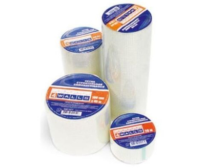 Армирующая лента серпянка 50мм х 90м самоклеющаяся 4 Walls ADM SMF104T