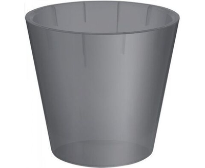 Горшок для орхидей D160мм, 1,6л с дренажной вставкой, серый