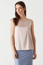 22698 Блузка женская (розовато-бежевый)