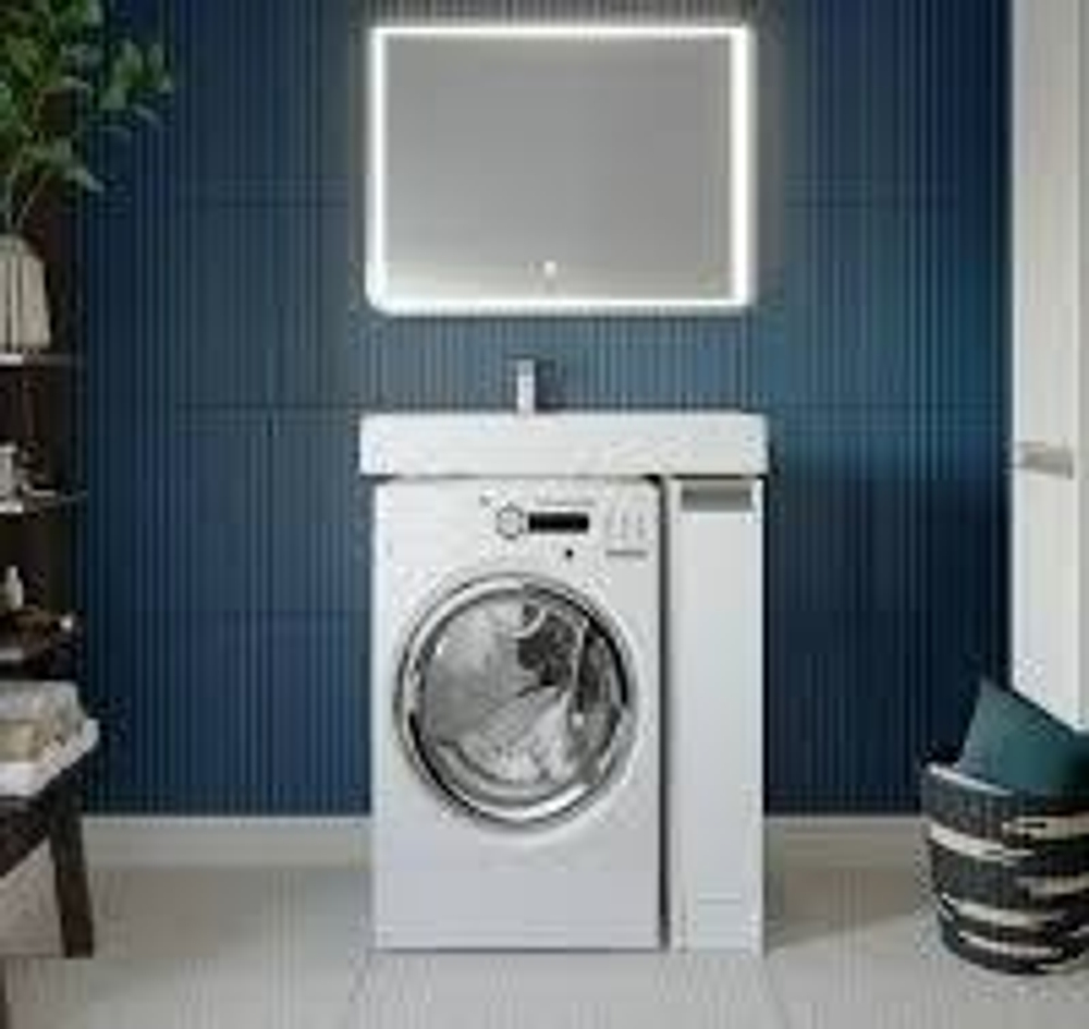 Тумба под стиральную машину AQUATON Лондри 200 под раковину Рейн 80 (1A236101LH010)