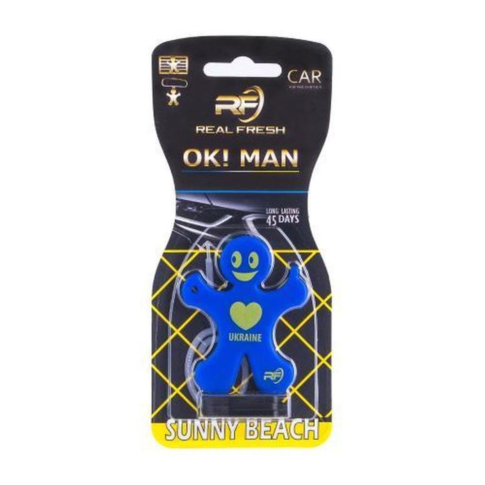 ОСВЕЖИТЕЛЬ ВОЗДУХА REAL FRESH OK! MAN PREMIUM SUNNY BEACH