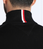 свитер zip mock Tommy Hilfiger - черный(MW0MW28049)