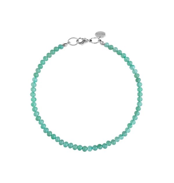 Колье из бусин камня 6 мм ( aventurine )