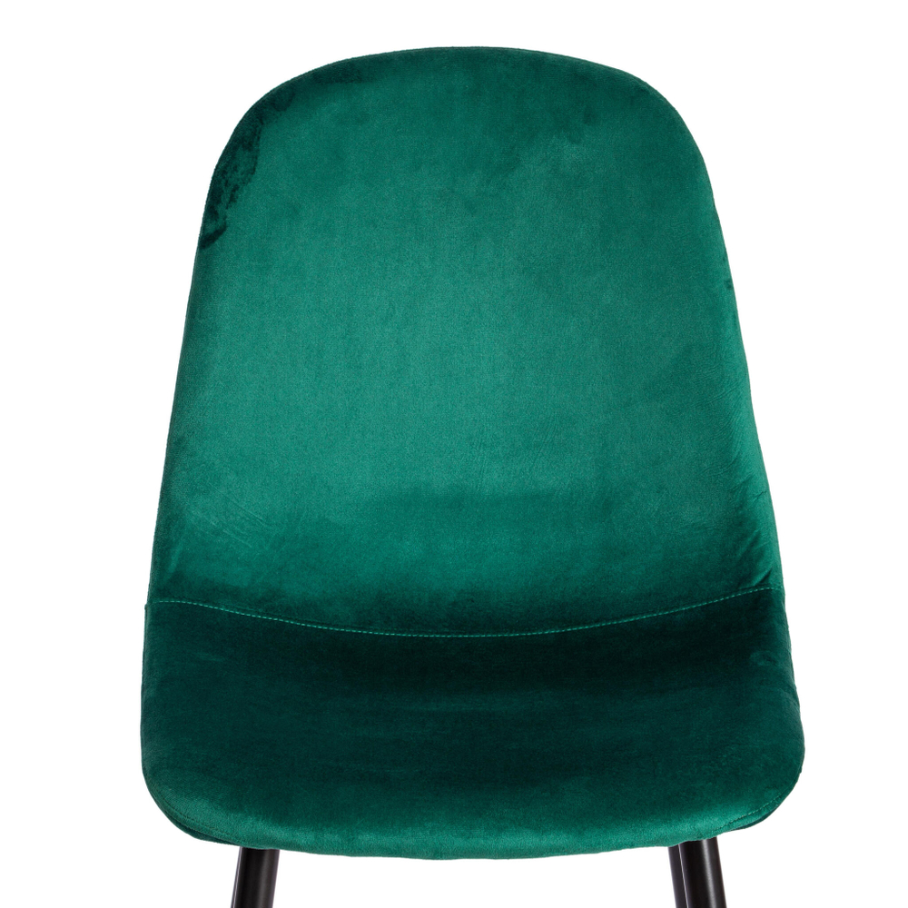 Стул BREEZE (mod. 4724) Велюр/металл , 44 х 53 х 87 см, Emerald (изумрудный) HLR56 / черный
