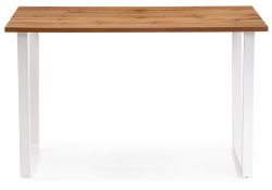 Стол Лота Лофт 140х80х75 25 мм дуб вотан / белый матовый
