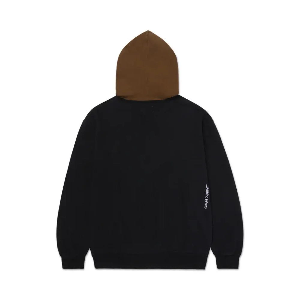 Худи Albino & Preto TWO-TONE чёрно-коричневое