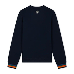Мужская теннисная кофта Roland Garros Color Lines - navy blue
