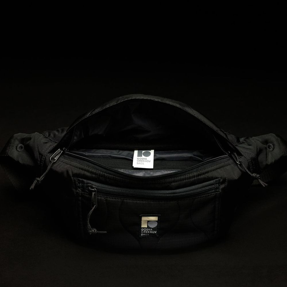 Сумка Gosha Orekhov поясная Go Refrigi Waves Waist черная