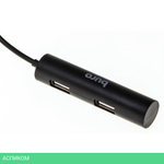 USB-хаб Buro BU-HUB4-0.5R-U2.0 черный
