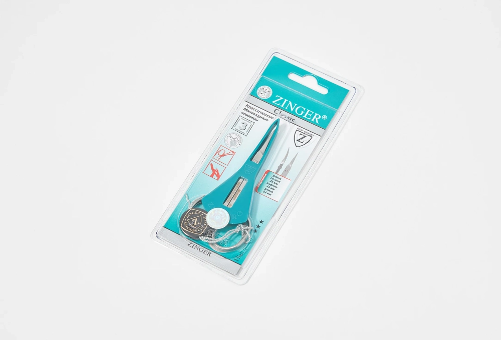 Zinger zo-B-118-F D-SH Ножницы ман-е в кожаном чехле.