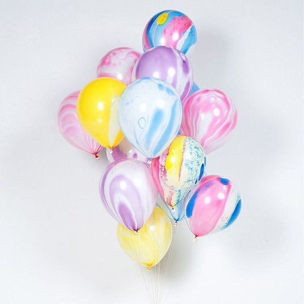 Шар (12"/30 см) Ассорти, агат 50 шт.