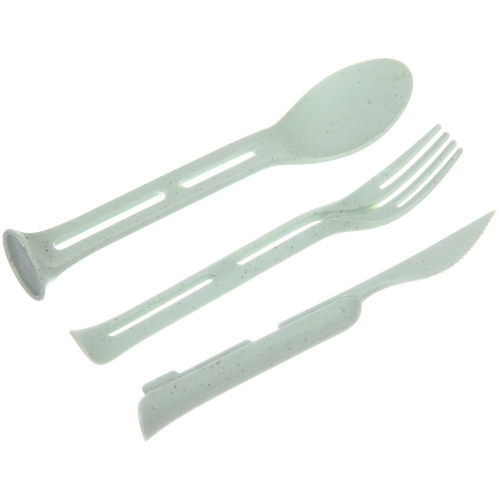 Набор столовых приборов «ЭкоЛайф» 3шт (ложка, вилка, нож) мятный
