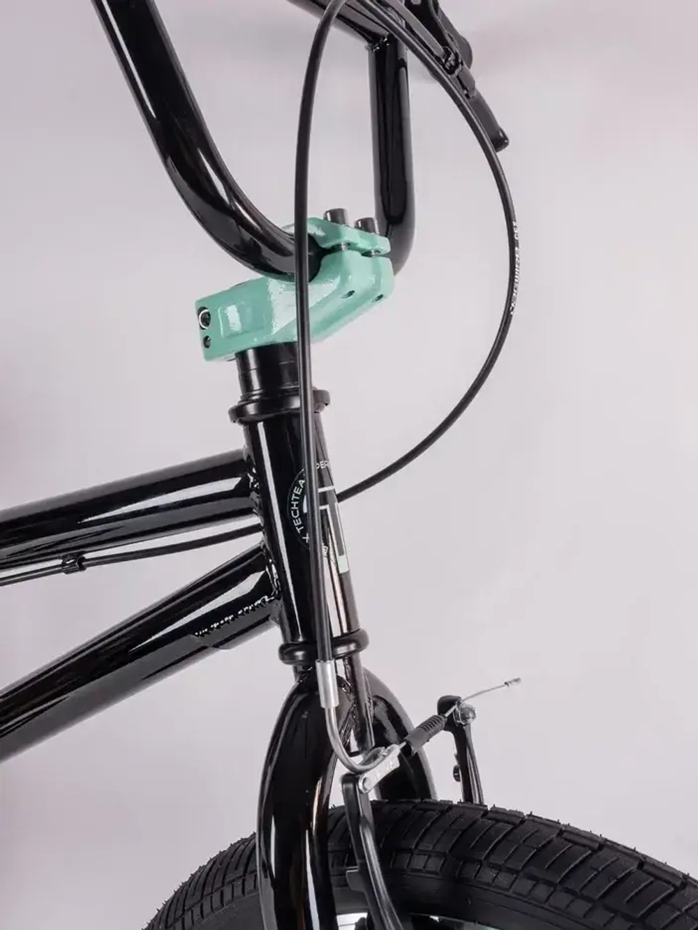 Велосипед BMX Tech Team Fox 20" 2023 черно-бирюзовый