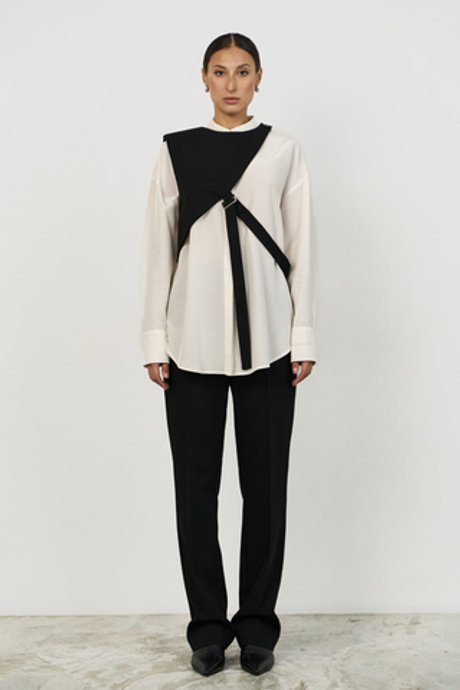 Жилет асимметрия короткий