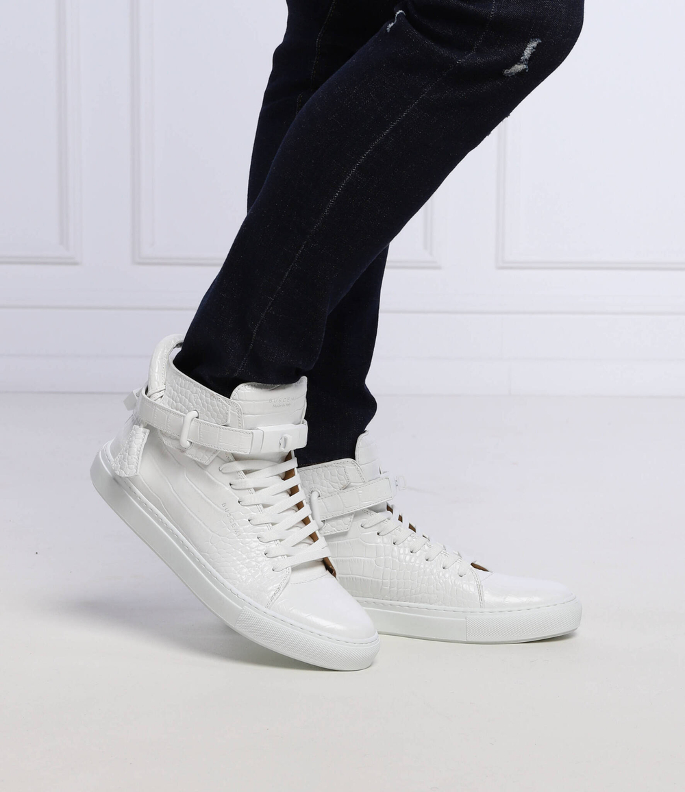 Кожаные кроссовки cocco Buscemi - белый(BCS22703)