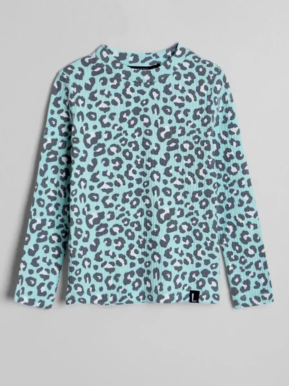 Лонгслив базовый для девочки с принтом