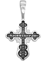 Крест из серебра/Чернение