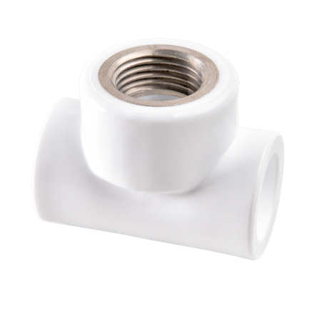 Тройник ППР комбинированный внутренняя резьба d25х3/4х25