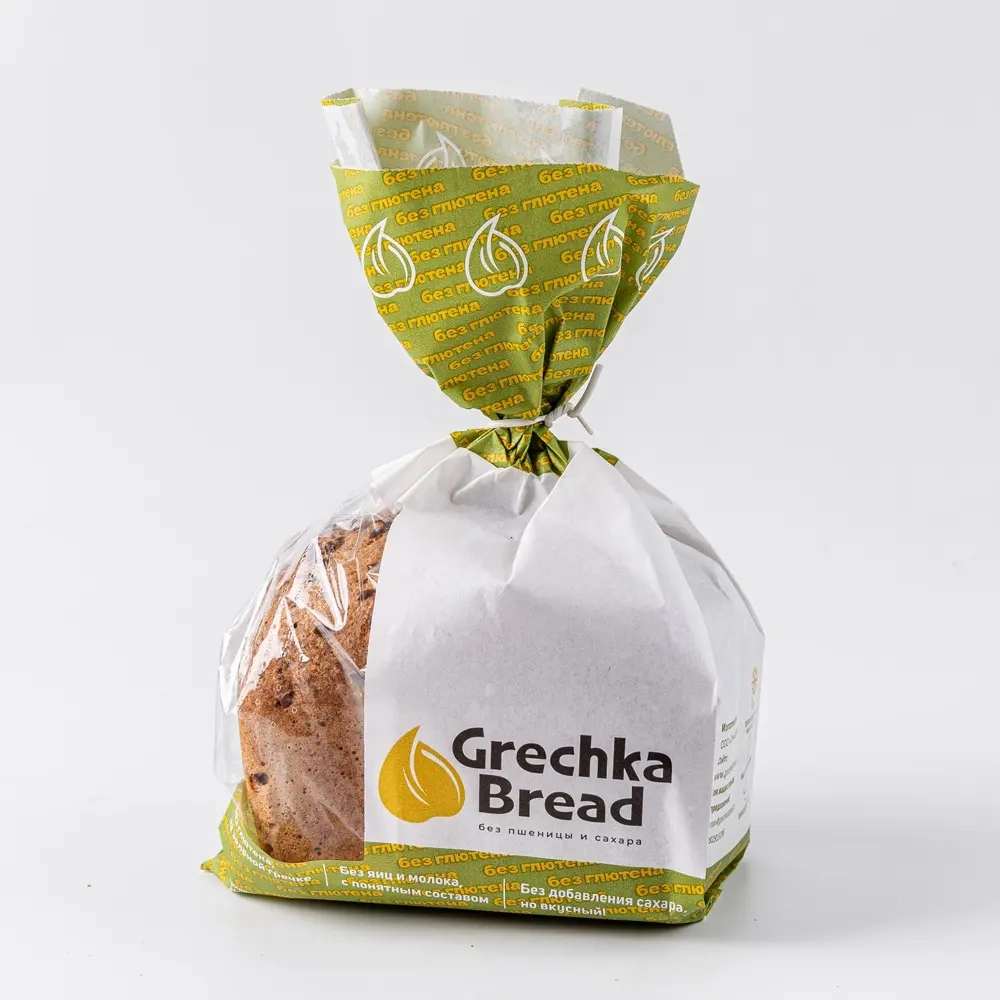 Хлеб без глютена "Зеленая гречка – семена тыквы" Grechka Bread, 450 г