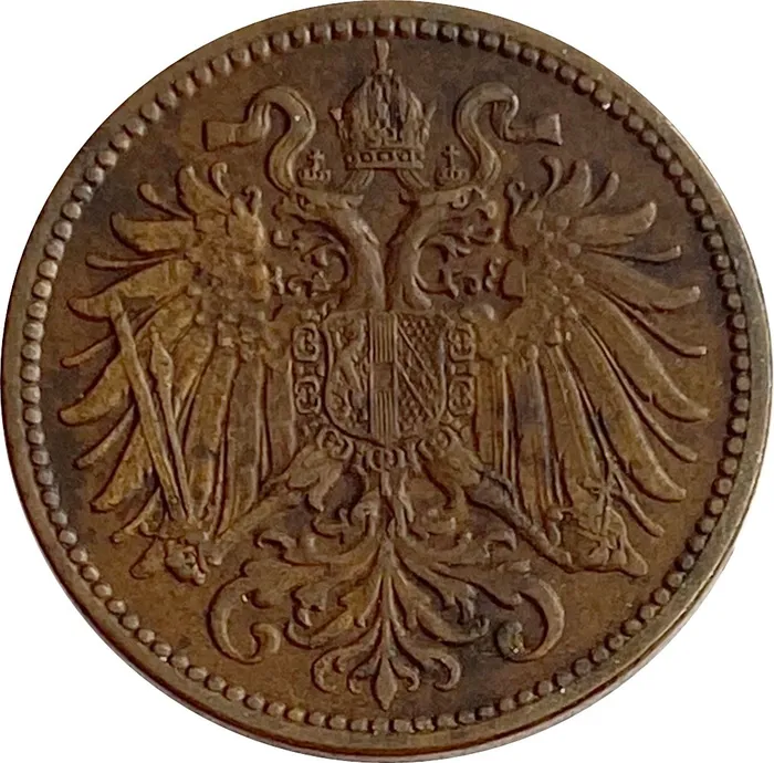 2 геллера 1892-1915 Австрия XF