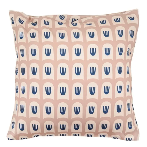 Набор из двух наволочек из сатина бежево-розового цвета с принтом blossom time из коллекции cuts&amp;pieces, 70х70 см