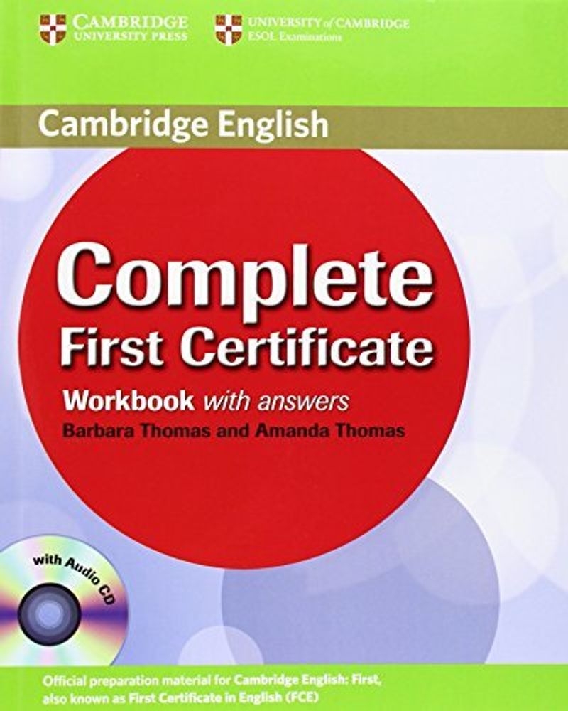 Complete First Certificate  Workbook with answers with Audio CD