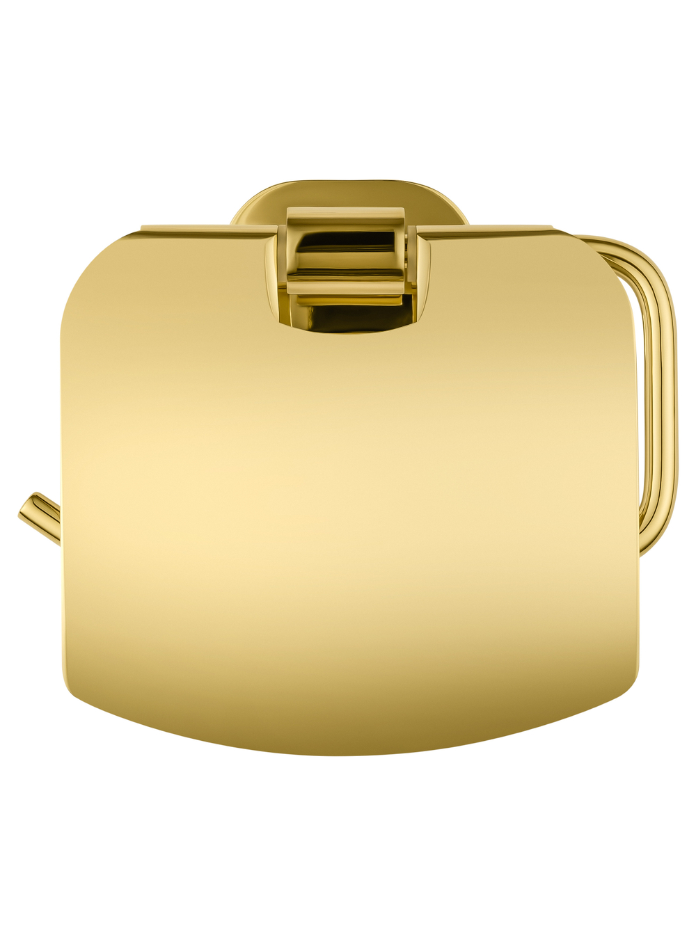 Держатель для туалетной бумаги с крышкой WONZON & WOGHAND FIRST, Глянцевое золото (WW-8426-LG)