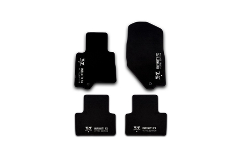 Коврики в салон для INFINITI FX 2009-&gt;, кроссовер, 4 шт. (текстиль) с надписью Vettel 999TMS51VT